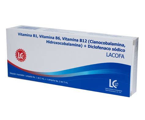 diclofenaco vitamina b1 b6 b12